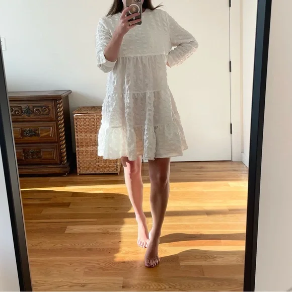 Zara | Dresses | Zara White Mini Dress Xs | Poshmark